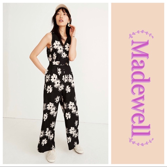 Madewell Pants - Madewell floral linen wide leg Jumpsuit